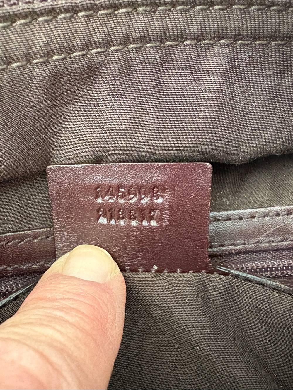 Title: Gucci Guccissima Punch Large Tote 145993 Brown Leather Horsebit bag - Picture 13 of 13
